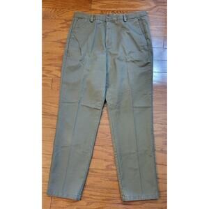 Dockers Brown Khaki Slacks Women’s Size 16 Long High Rise Pants 100% Cotton